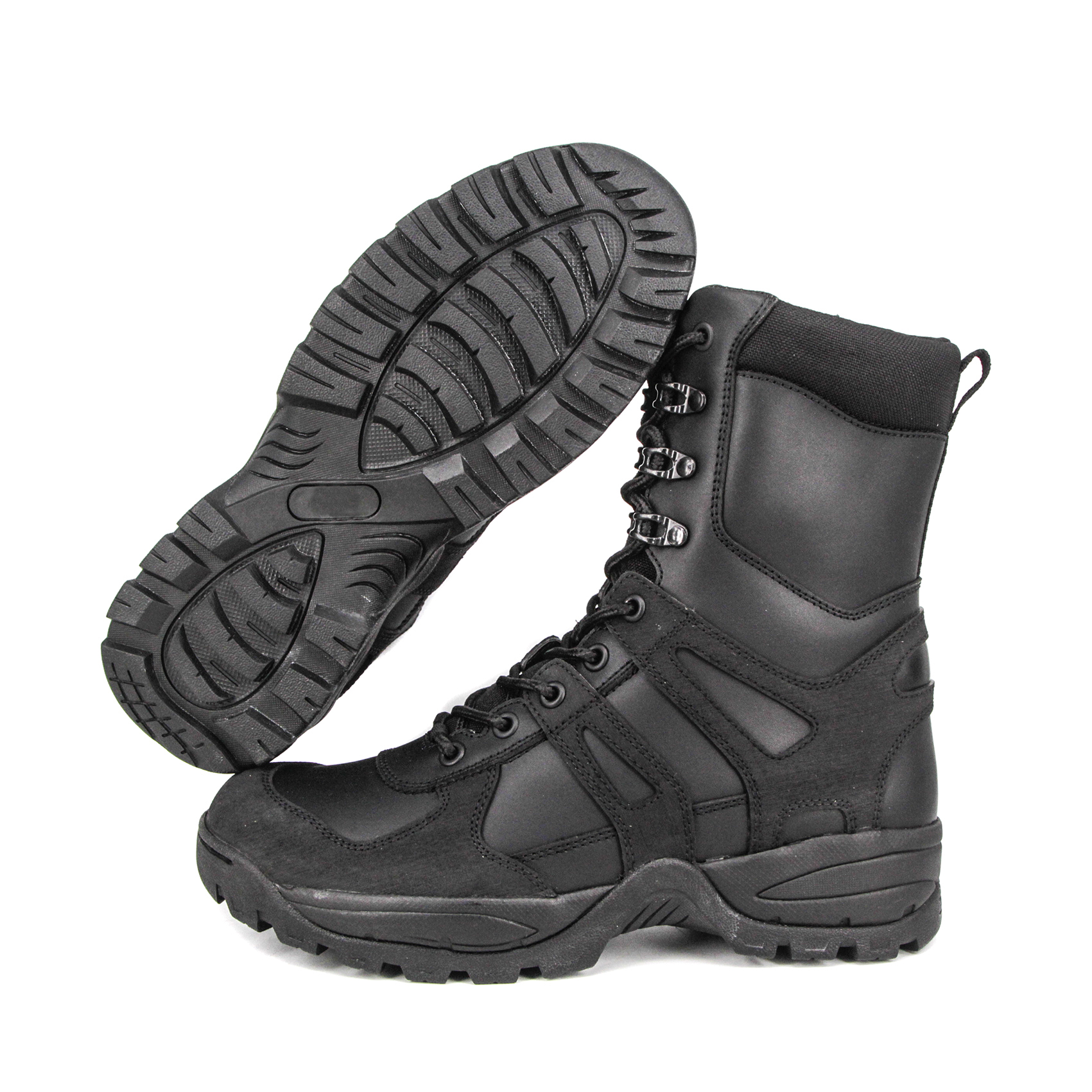 Milforce Chaussures de sécurité de police militaire bon marché de haute qualité