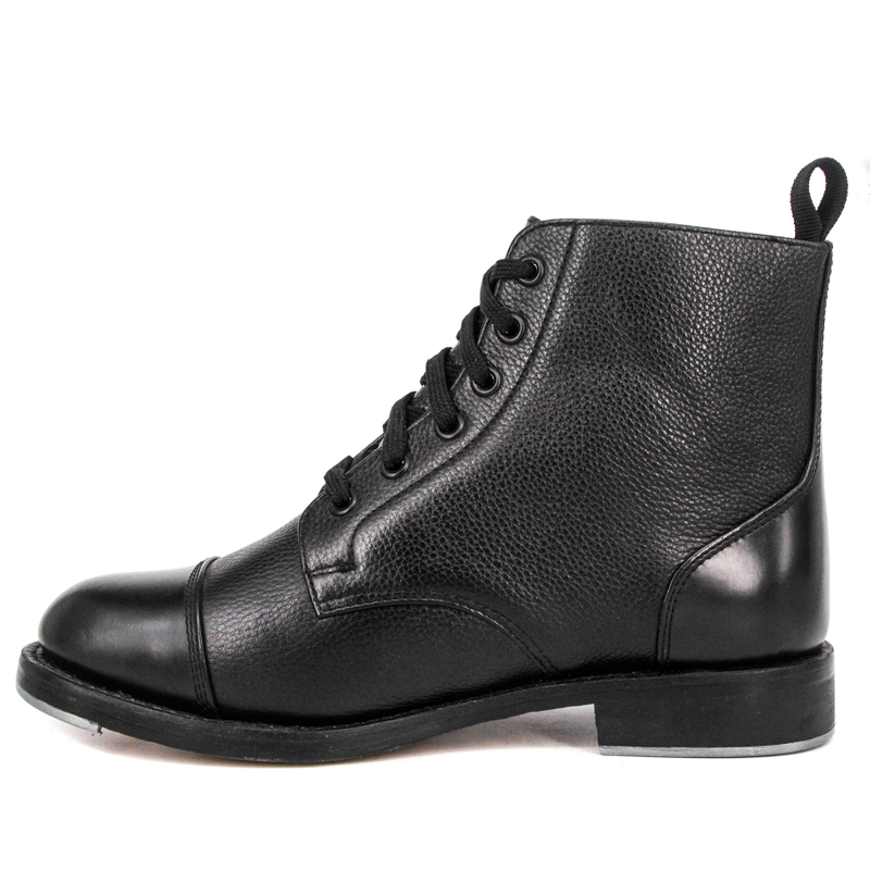 Milforce de haute qualité pas cher Police militaire authentique chaussures en cuir