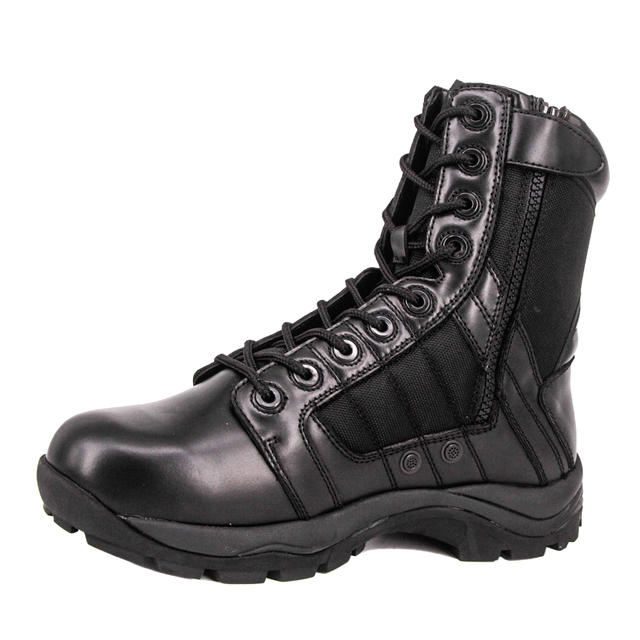 Milforce bottes tactiques en cuir authentiques Bottes de combat de l'armée