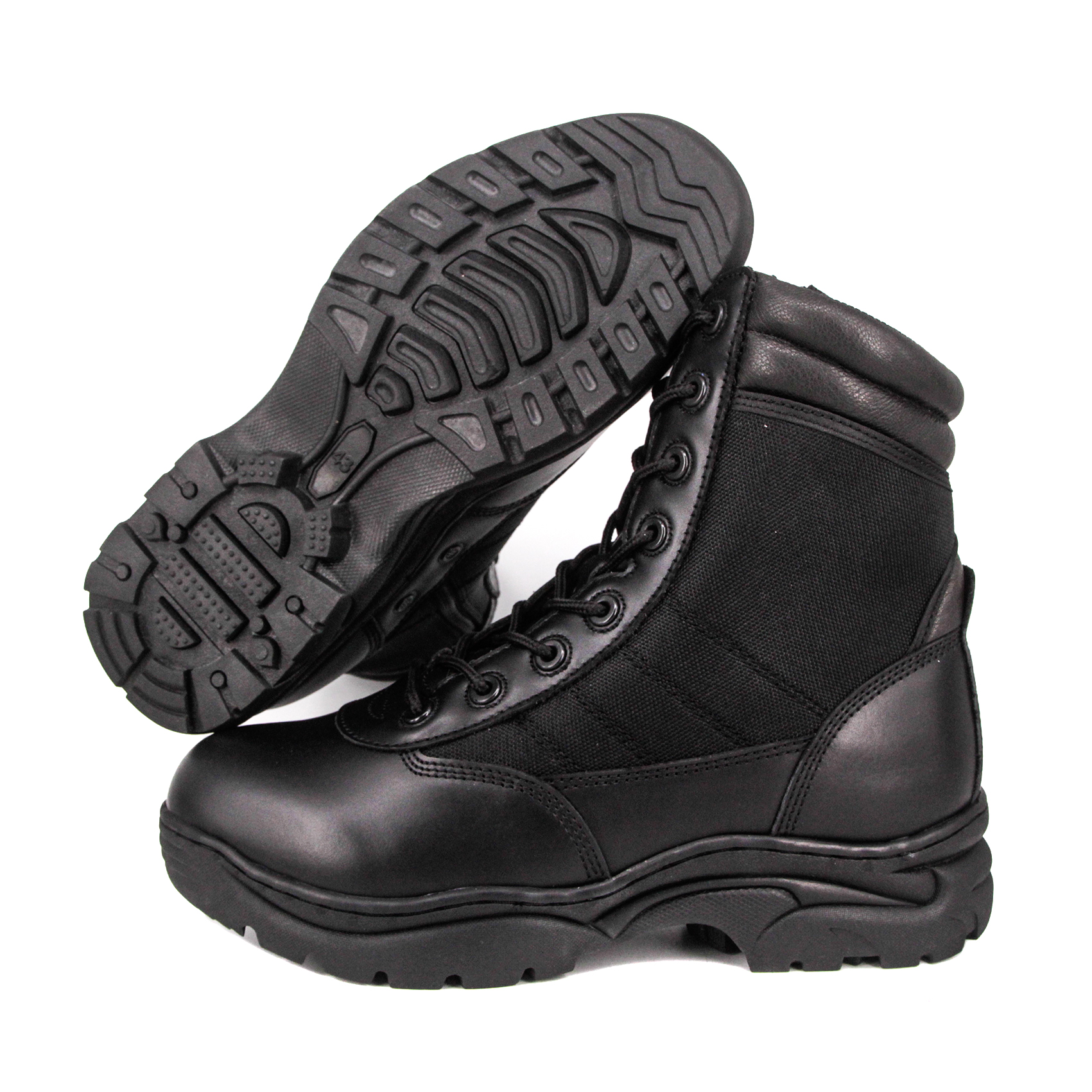 Milforce authentine cuir bottes tactiques bottes armée bottes en cuir militaire 