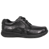 Chaussures de bureau de gentleman noir et rouge 1289