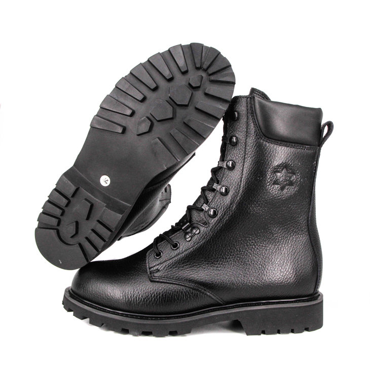 Malaysia Jungle Top Grain Le cuir en cuir bottes militaires 62103