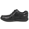 Chaussures de bureau de gentleman noir et rouge 1289