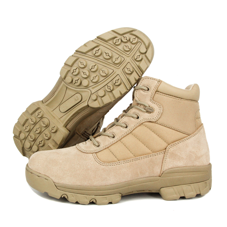 Bottes de désert militaire américain tactique jaune 7110